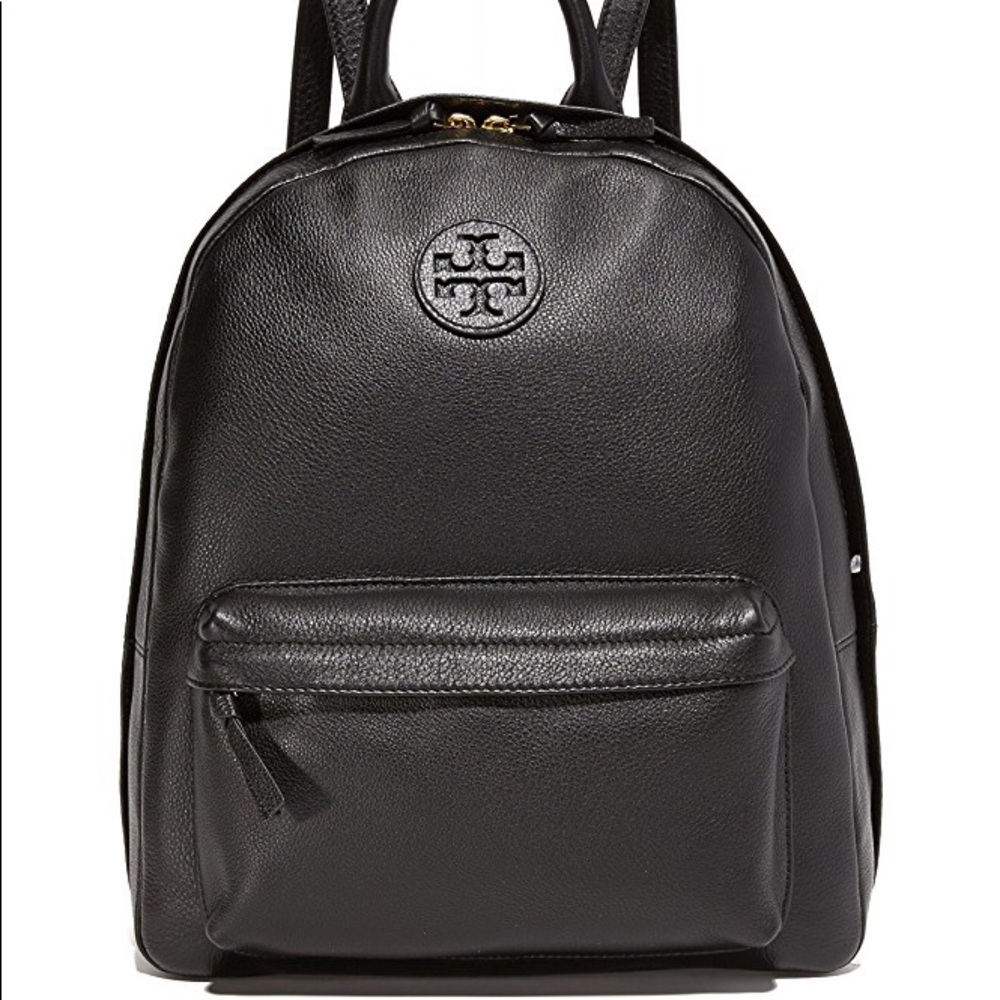 Tory Burch Black Leather Backpack